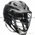 Cascade Men's R Matte Black Lacrosse Helmet with Black Facemask 
