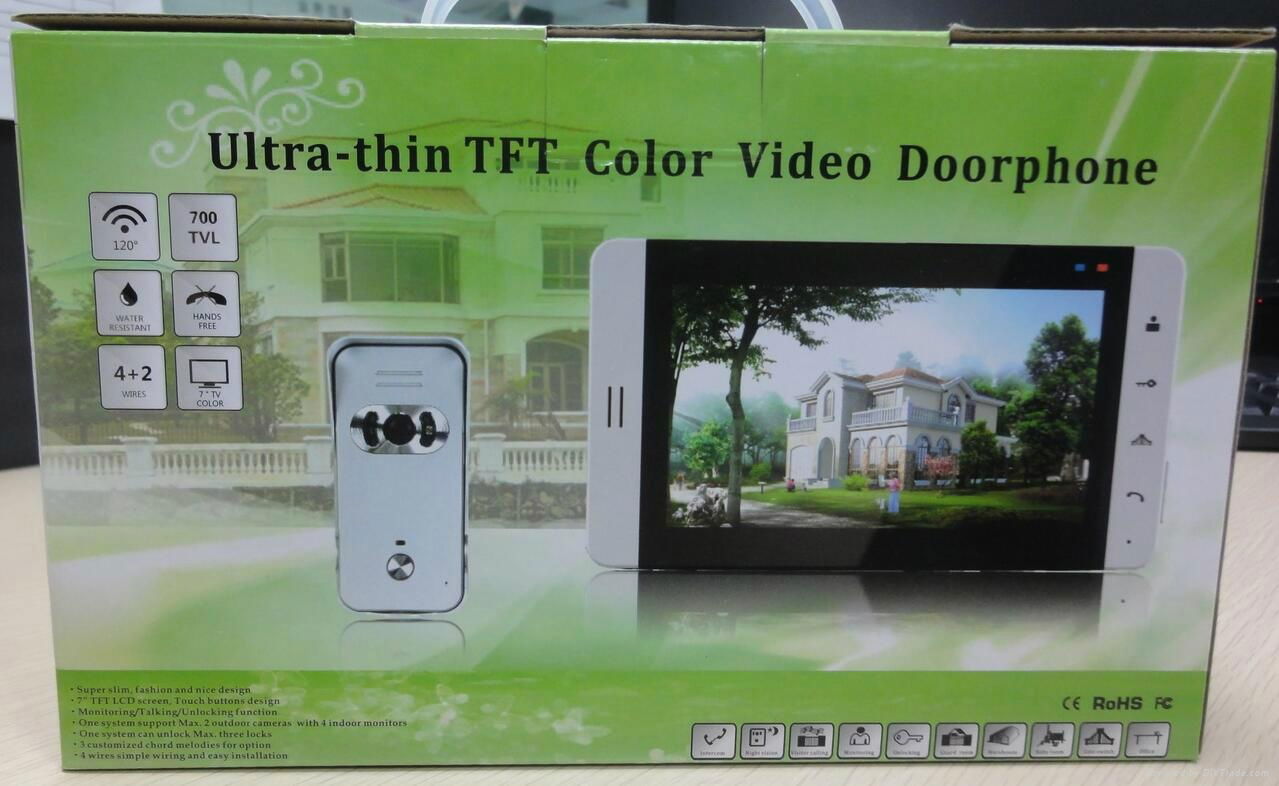 7" LCD video door phone with OSD Menu operation panel 5
