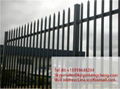 Factory direct galvanized steel plisade cheap wrought iron fence panels garden f