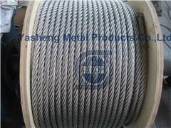 SS Wire Rope 6x19 IWRC and Fiber Core