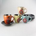 Household dinnerware sets ceramic coffee cup Italian coffee cups and mugs 2
