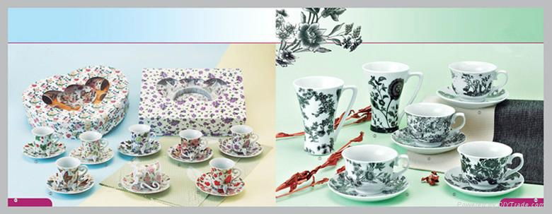 tea cup and saucer sets, ceramic tea set 5