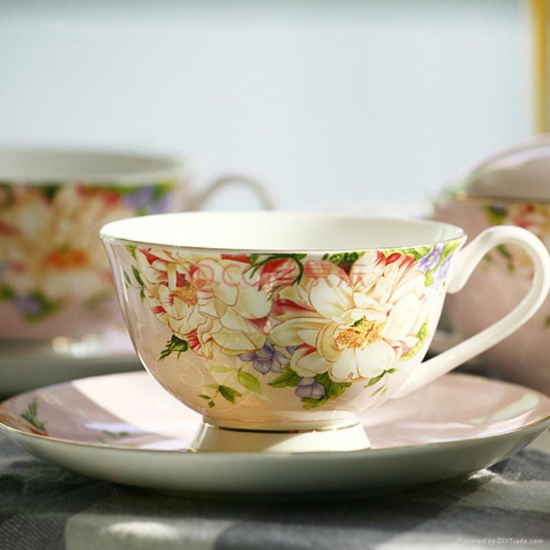 tea cup and saucer sets, ceramic tea set 2