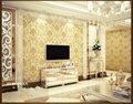 latest modern decorative pvc wallpaper for hotel; restaurant, and room with gree 4