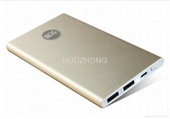 Aluminium Alloy Portable Ultra-slim Design Power Bank