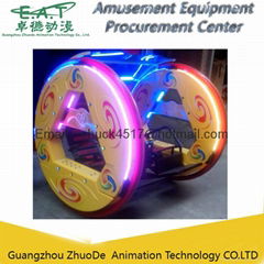 Happy Car Rides 360 Wheel Rotatingle Bar Car with LED