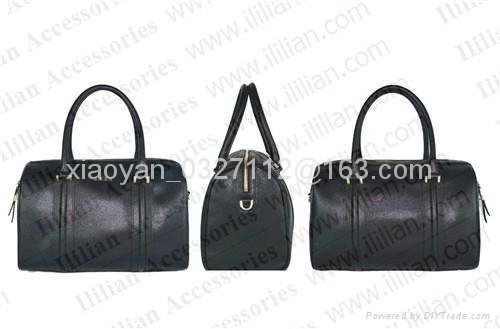 Unisex Handmade PU Classic Briefcase Laptop Messenger handbag Black *** Ililian 