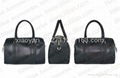 Unisex Handmade PU Classic Briefcase Laptop Messenger handbag Black *** Ililian  1