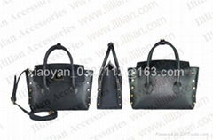 Mystical black PU Shoulder Handbag Purse *** Ililian Accessories