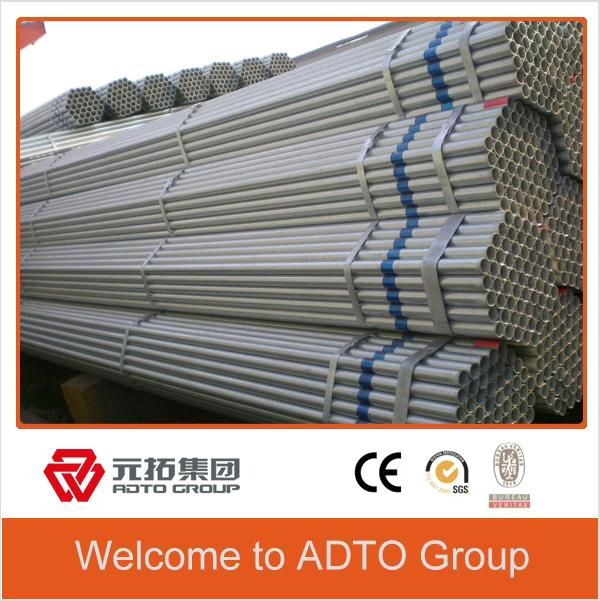 Scaffolding tube EN39 BS1139 Q235 material galvanized pipe