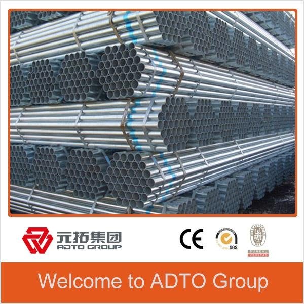Scaffolding tube EN39 BS1139 Q235 material galvanized pipe 3