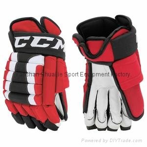 New Jersey Devils CCM 4-Roll Pro Stock Hockey Gloves