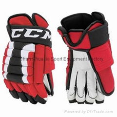 New Jersey Devils CCM 4-Roll Pro Stock Hockey Gloves