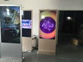 42 inch  lcd advertising player ,gold color kiosk ,untra narrow bezel kiosk 1