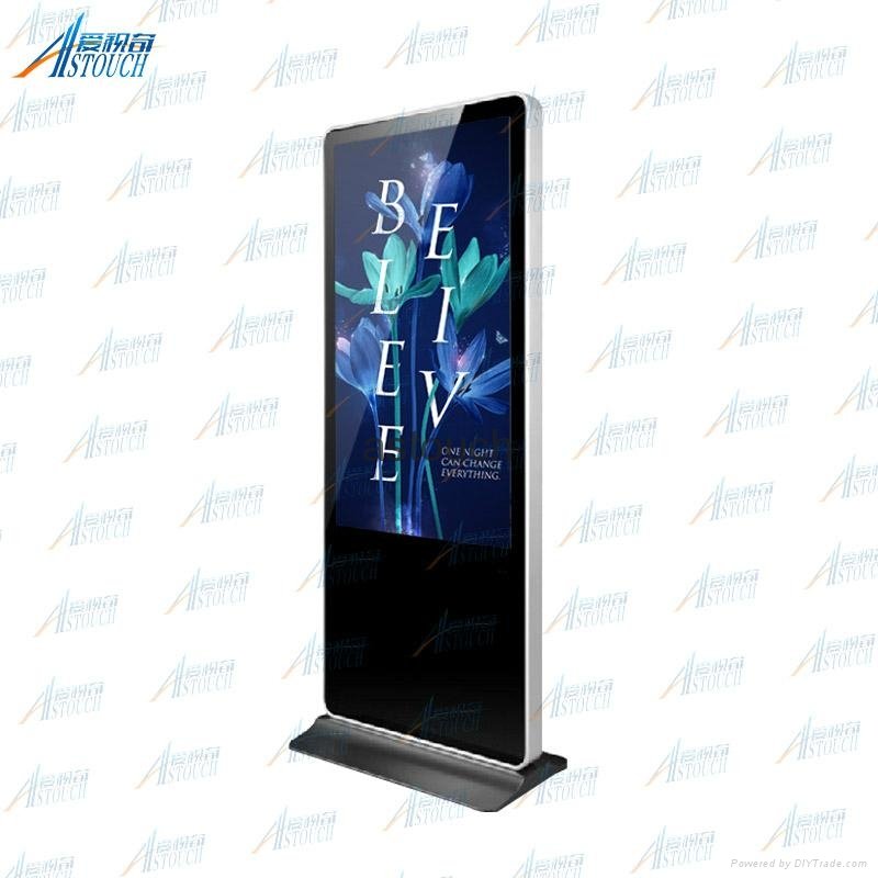 32''indoor floor standing IR touch advertising player with standalone