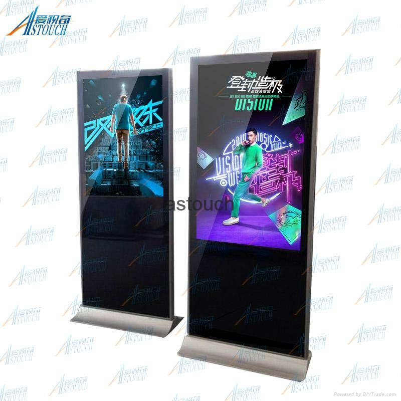 32''indoor floor standing IR touch advertising player with standalone 5