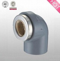 HJ brand CPVC sch80 pipe fitting female elbow with copper