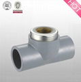 hj brand CPVC sch80 pipe fitting female tee copper thread 1