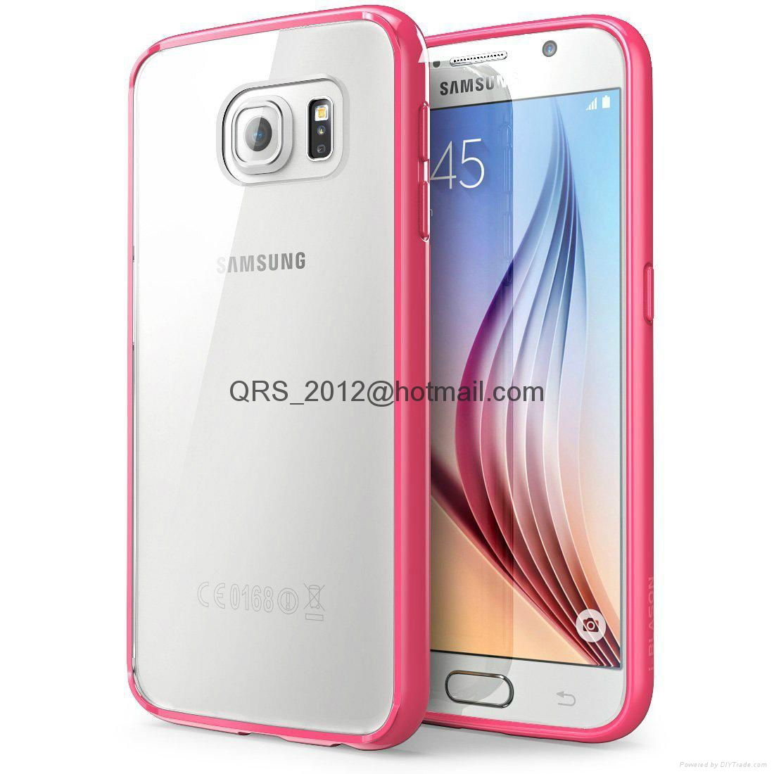 Galaxy S6  Case,[Scratch Resistant]i-Blason "Clear"[Halo Series] Samsung  3