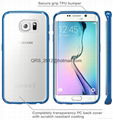 i-Blason Samsung Galaxy S6 Edge Halo Scratch Resistant Hybrid Clear Case  4