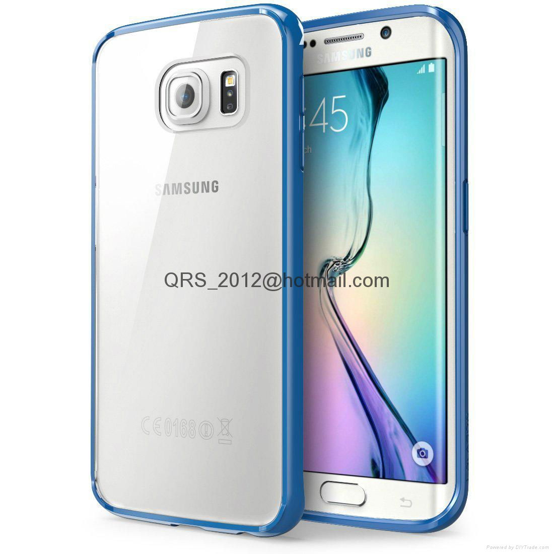 i-Blason Samsung Galaxy S6 Edge Halo Scratch Resistant Hybrid Clear Case  5