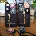 Flower pendant fringed iphone 7 case iphone6splus silicone case 6s soft  case 3