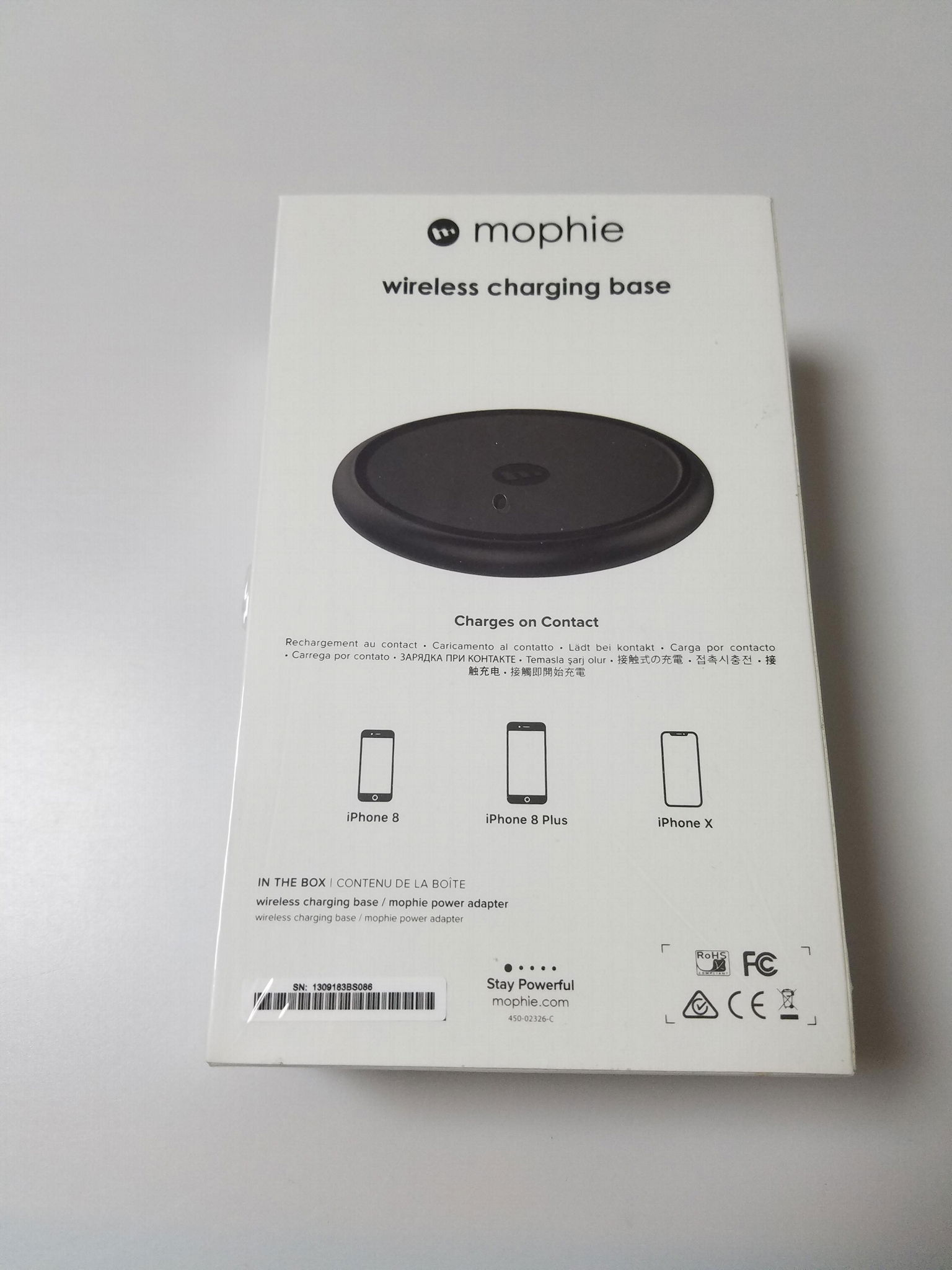 Mophie  Wireless Charger Charging Base For iPhone X 10 8/8 Plus 7/7Plus Black 3