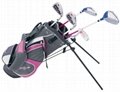 golf junior golf clubs & bag Youth kid carry bag # 5-7 years old Pink