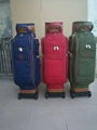 GOLF Red bag with built in trolley and stand Carry Strap