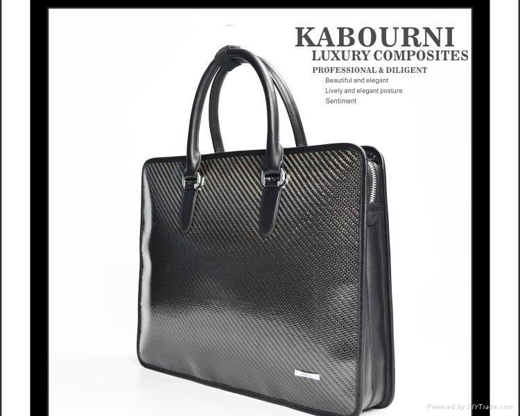 3k twill Fashion high quality Luxury carbon fiber durable leisure business bag