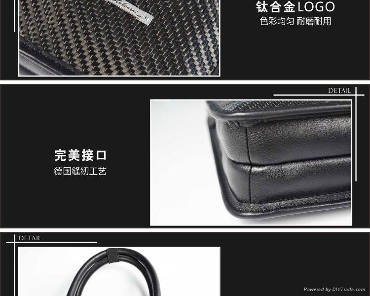 3k twill Fashion high quality Luxury carbon fiber durable leisure business bag 3