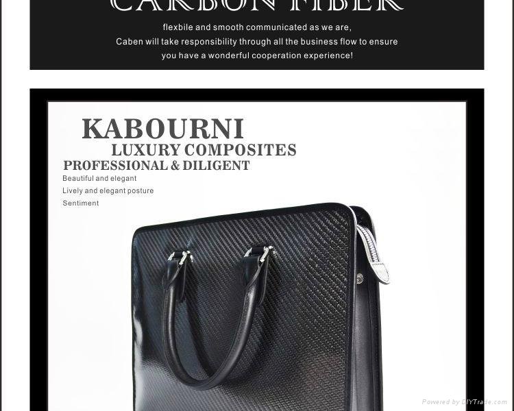 3k twill Fashion high quality Luxury carbon fiber durable leisure business bag 4