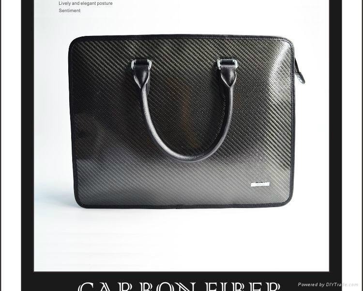 3k twill Fashion high quality Luxury carbon fiber durable leisure business bag 5