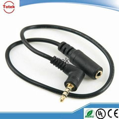 3.5mm stereo audio cable and cable assembly