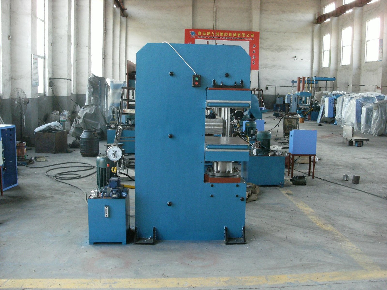 100T rubber hydraulic press vulcanizing machine in qingdao price negotiable 2
