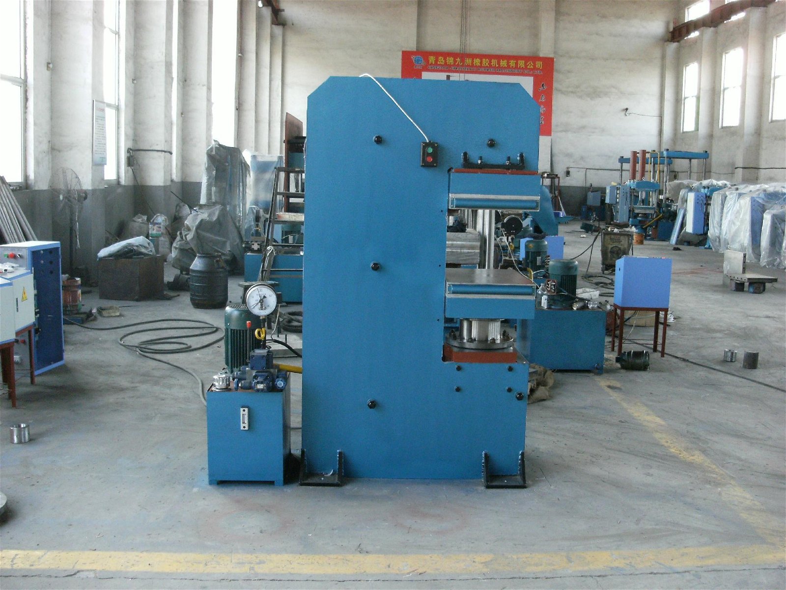 100T rubber hydraulic press vulcanizing machine in qingdao price negotiable