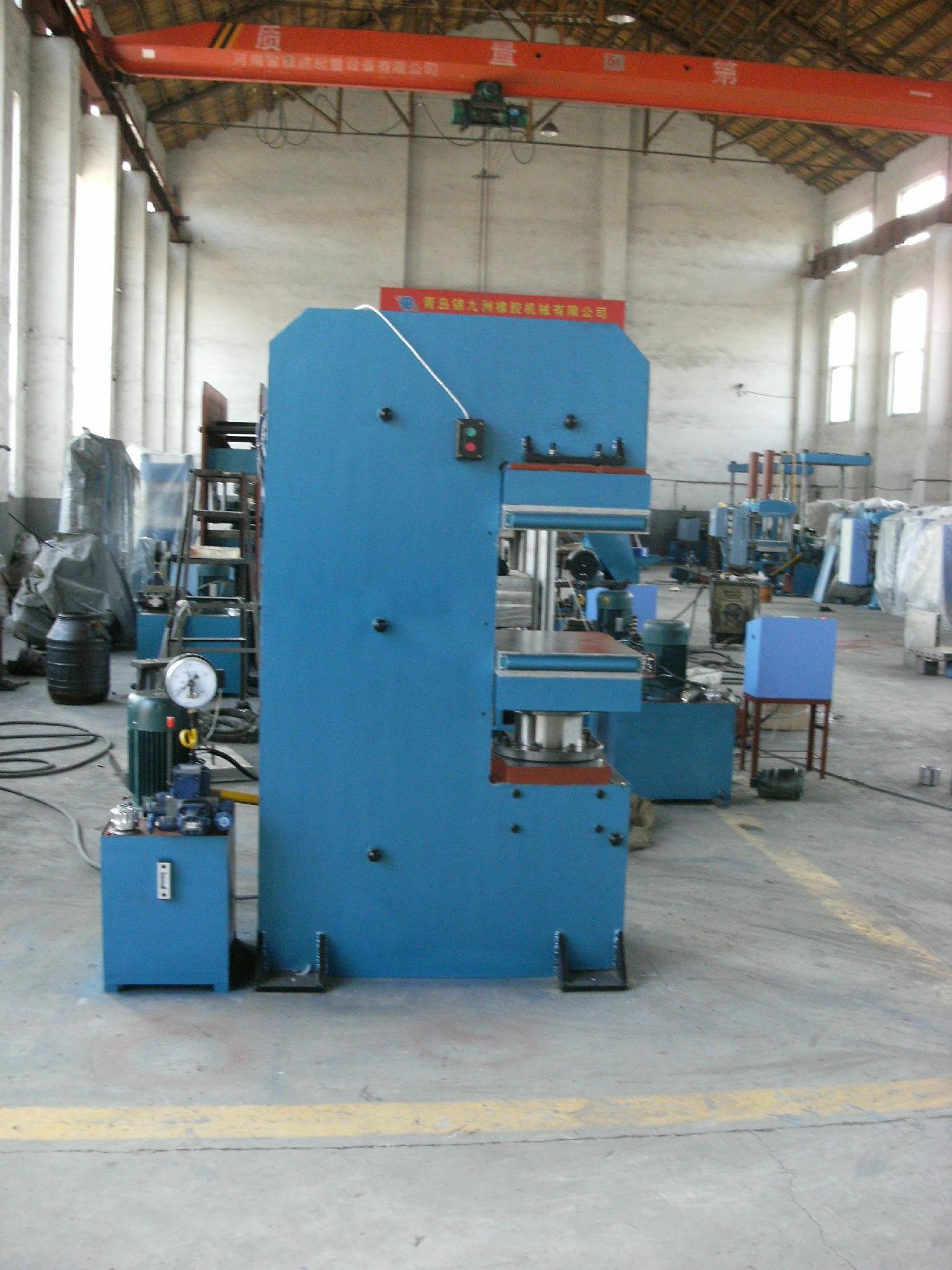 100T rubber hydraulic press vulcanizing machine in qingdao price negotiable 5