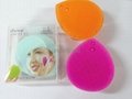 Made in china silicone face brush clean brush massager brush  2