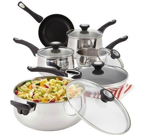 78649 Farberware New Traditions 14-Piece Cookware Set