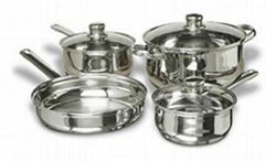 Concord Cookware SAS1700S 7-Piece Stainless Steel Cookware Set,