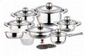 Swiss Inox Si-7000 18-Piece Stainless Steel Cookware Set