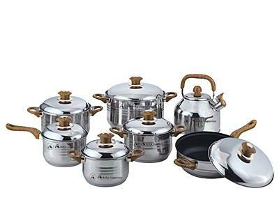 AKITA SUPERIOR 12 PCS stainless steel cookware set