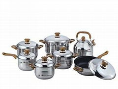 AKITA SUPERIOR 12 PCS stainless steel cookware set