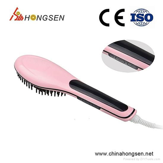 Electric Straight Hair Comb Straightener Hair Brush Automatic Straightening Comb 3