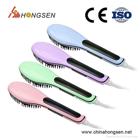 Electric Straight Hair Comb Straightener Hair Brush Automatic Straightening Comb 5