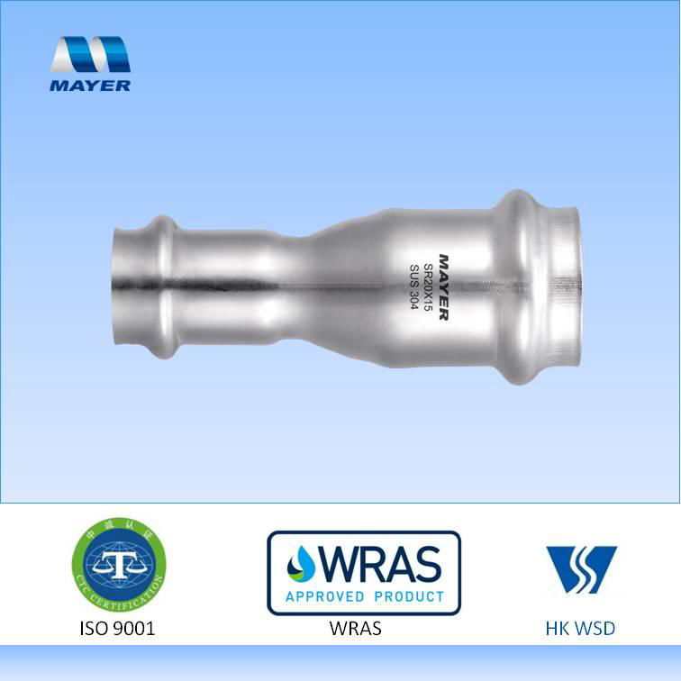 Stainless Steel Reducing Coupling Press Fitting