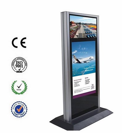 55 Inch  Wifi Touch Screen Advertising double side Outdoor LCD Display 4