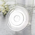 Transparent plastic disposable flat cup lids 4