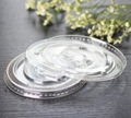 Transparent plastic disposable flat cup lids 3