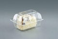 Disposable plastic cake container
